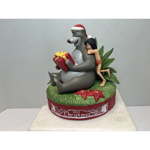 Walt Disney Christmas 1995 "For You, Baloo" Grolier Baloo And Mowgli Jungle Book - Picture 1 of 9
